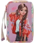 Depesche 3-Fach Federtasche mit Anh&auml;nger TOPModel GIRL POWER