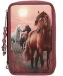 Depesche 3-Fach Federtasche Miss Melody DREAMLAND pink/rot