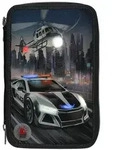 Depesche 3-Fach Federtasche Monster Cars LED Polizeiauto