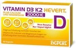 Vitamin D3 K2 Hevert + Calcium und Magnesium 2000 IE Kapseln