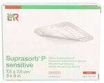 Suprasorb P sensitive Pu-schaumv.border 7,5x7,5cm