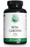 Green Naturals&Acirc;&reg; Beta-Carotin 30mg - 50.000 IE Kapseln vegan
