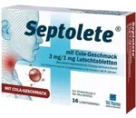 Septolete mit Cola-Geschmack 3mg/1mg Lutschtabletten