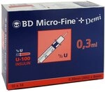 Bd Micro-fine+ U 100 Ins.spr. 0,3x8 mm