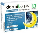DormiLoges 1 mg Melatonin plus Tryptophan