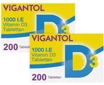 Doppelpackung Vigantol 1.000 I.e. Vitamin D3 Tabletten