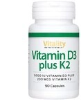 Vitamin D3 5000 I.E. Plus K2 200mg Kapseln