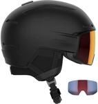 Salomon Driver Prime black Sigma poppy red + Ersatzvisier - M = 56 - 59 cm