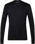 super.natural Herren Merino Langarm Shirt TUNDRA 175 jet black - S
