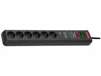 Brennenstuhl Secure-Tec 1159540376 Power Strip, x6 Schuko with Overload Protection,