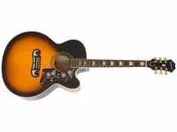 Epiphone J-200 EC Studio LH Vintage Sunburst Left-Handed Electro-Acoustic Guitar