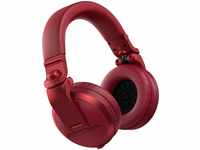 Pioneer DJ HDJ-X5BT-R over-ear DJ headphones with Bluetooth, red