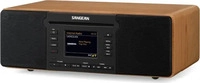 Sangean DDR-66BT Bluetooth All-In-One-Tischmusiksystem (walnuss)