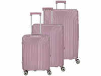travelite Elvaa Kofferset L/M/S 4 Rollen - Pink 76340-13