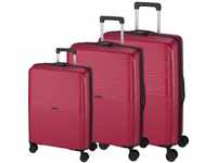 d&n Lederwaren d&n Travel Line 4000 Trolley-Set 3-teilig 4 Rollen - Pink 4000 04