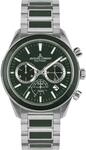 Jacques Lemans 1-2115G, Jacques Lemans Eco Power 1-2115G Herrenchronograph Gr&uuml;n