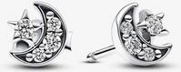 Pandora Funkelnde Mond & Stern Ohrringe 292990C01 Ohrringe