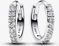 Pandora Funkelndes Dreireihiges Pav&eacute;-Charm 293015C01 Ohrringe