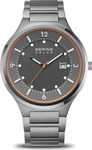 Bering 14442-777, Bering Solar 14442-777 Herrenarmbanduhr Grau male, Geh&auml;use aus
