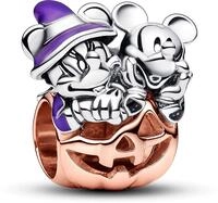 Pandora Disney Micky Maus & Minnie Maus Halloween K&uuml;rbis Charm 782816C01...