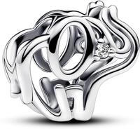 Pandora Offen gearbeitetes Elefanten Charm 793345C01 Anh&auml;nger