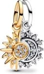 Pandora Sterling silver and 14k gold-plated unique metal blend Cubic Zirconia...