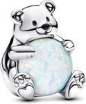 Pandora Sterling silver Enamel Synthetic Opal White 793589C01 Anh&auml;nger