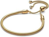 Pandora 14k Gold-plated unique metal blend Silicone Cubic Zirconia Clear 563580C01-2