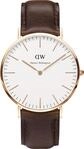 Daniel Wellington Classic Bristol 0109DW Herrenarmbanduhr flach & leicht