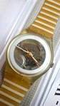 Swatch GB743-S26, Swatch ONCE AGAIN GB743-S26 Unisexuhr Design Highlight Wei&szlig;,