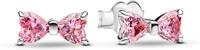 Pandora Sterling silver Cubic Zirconia Pink 293505C01 Ohrringe