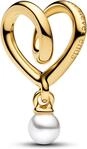 Pandora Eingeh&uuml;lltes Herz Charm 764138C01 Charm Anh&auml;nger