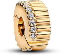 Pandora Geripptes Clip-Charm 764078C01 Charm Anh&auml;nger