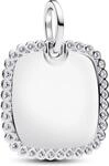 Pandora Gravierbarer Quadratischer Anh&auml;nger 394009C01 Damenhalskette