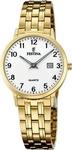 Festina F20514/1, Festina Stahlband Klassisch F20514/1 Damenarmbanduhr Wei&szlig; female,