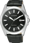 Citizen BM7108-14E, Citizen Leather BM7108-14E Herrenarmbanduhr Schwarz male,