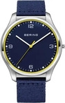 Bering 18342-507, Bering Ultra Slim 18342-507 Herrenarmbanduhr Blau male, Geh&auml;use