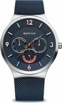 Bering 33441-307, Bering Classic 33441-307 Herrenarmbanduhr Blau male, Geh&auml;use aus