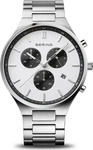 Bering 11743-704, Bering Titanium 11743-704 Herrenchronograph Schwarz / Wei&szlig;...