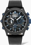 Police PL16018JSU.02, Police LUANG PL16018JSU.02 Herrenchronograph Schwarz male,