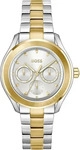 Boss 1502746, Boss LIDA 1502746 Damenchronograph Silber female, Geh&auml;use aus