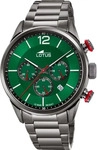 Lotus 18686/4, Lotus 18686/4 Herrenchronograph Gr&uuml;n male, Geh&auml;use aus Edelstahl
