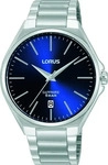 Lorus RS947DX9, Lorus Classic RS947DX9 Herrenarmbanduhr Blau male, Geh&auml;use aus