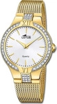 Lotus 18895/1, Lotus Bliss 18895/1 Damenarmbanduhr Wei&szlig; female, Geh&auml;use aus