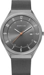 Bering 18740-377, Bering Ultra Slim 18740-377 Herrenarmbanduhr Grau male,...