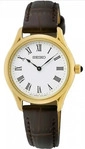 Seiko SWR072P1, Seiko Quartz SWR072P1 Damenarmbanduhr Wei&szlig; female, Geh&auml;use aus