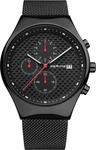 Bering 18842-382, Bering Classic 18842-382 Herrenchronograph Grau male, Geh&auml;use aus