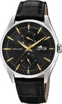 Lotus 18523/4, Lotus Retro 18523/4 Herrenarmbanduhr Schwarz male, Geh&auml;use aus