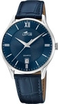 Lotus 18402/I, Lotus 18402/I Herrenarmbanduhr Blau male, Geh&auml;use aus Edelstahl Form