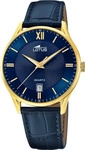 Lotus 18403/H, Lotus 18403/H Herrenarmbanduhr Blau male, Geh&auml;use aus Edelstahl Form